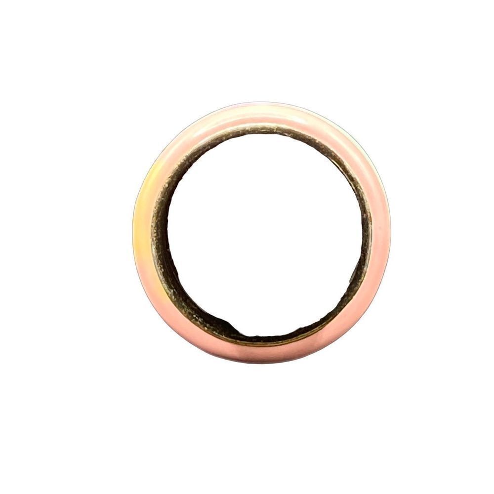 Sterling silver 925 stackable enamel rings peach lavender and green size 7.5 - Picture 7 of 8